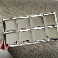 Boîte d'emballage personnalisée pour cadeau d'anniversaire, en similicuir argenté, avec fermeture magnétique, pour rouge à lèvres, vernis à ongles, sourcils, maquillage et soins de la peau