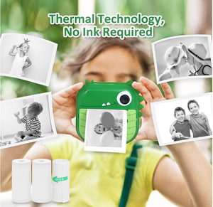 <span class=keywords><strong>Mini</strong></span> Thermische Printcamera Schattige Dieren Cartoon Inkless Dual <span class=keywords><strong>Camera</strong></span> 1080P Hd <span class=keywords><strong>Video</strong></span> 2.4 Inch Scherm Instant <span class=keywords><strong>Camera</strong></span> Voor Kinderen - Product Image 4