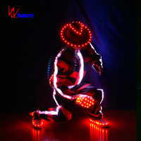 Costume de danse à LED le mieux noté Michael Jackson Costume de danse à éclairage LED pour les amateurs de danse et les interprètes