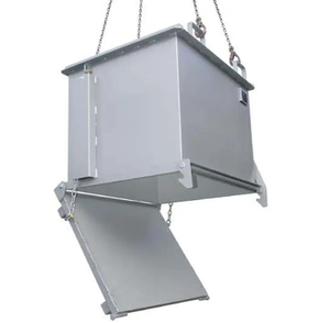 Контейнер-бункер для отходов с самосвальным дном и приводом (мотор-редуктор), приставка для вилочного погрузчика, для промышленного лома и сыпучих отходов - Product Image 2