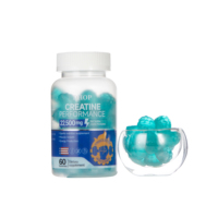 Gommes de créatine et d'électrolytes pour la récupération après l'entraînement avec L-glutamine, potassium et sodium pour le développement musculaire et le soutien énergétique