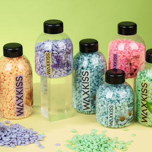 Özel etiket sert balmumu boncuk 1kg Rosin ücretsiz tüy dökücü balmumu Bikini yüz vücut Salon ve ev kullanımı - Product Image 2