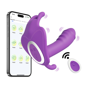 <span class=keywords><strong>Vibratore</strong></span> Indossabile per Mutandine Controllato da <span class=keywords><strong>App</strong></span>, Ricaricabile USB, Impermeabile, <span class=keywords><strong>con</strong></span> 9 Impostazioni di Velocità, Non Lubrificato, Rumore 50 dB - Product Image 1