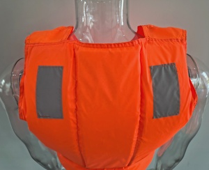 سترة إنقاذ للكبار من PFD برتقالي فلوري بسعر رخيص مع شرائط عاكسة للرياضات المائية - Product Image 6