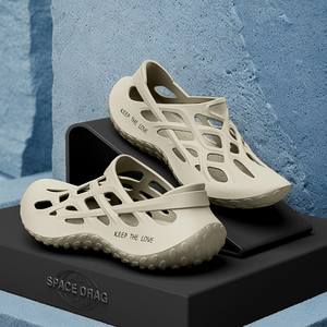 Sandalias de Senderismo para Hombre, de EVA Moldeado en una Sola Pieza, Transpirables, Color Verde Oliva, con Recortes, Antideslizantes, para Exteriores - Product Image 2