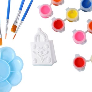 Búp bê thạch cao vẽ hoạt hình dễ thương theo phong cách Hàn Quốc trẻ em Tô Màu Đồ chơi vẽ giáo dục đặt chợ đêm - Product Image 5