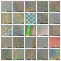Film de plastification à froid holographique transparent résistant à l'eau, personnalisé, effet arc-en-ciel, doux, 8,5x11 A4, pour loisirs créatifs