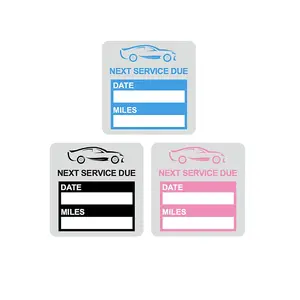 Next Service Due Static Cling Labels Easy Remove Oil Change Stickers - Static Cling Windshield Labels Poskornwel