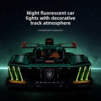 10616 Série Supercar Modèle de Voiture de Sport Électroplaqué 1:8 Édition Limitée Blocs de Construction Jouet à Petites Particules