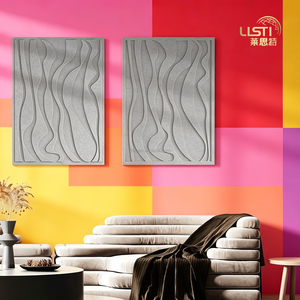 Paneles Decorativos Acústicos Modernos de Fieltro Ondulado, Coloridos, Absorbentes de Sonido, para Sala de Estar y Dormitorio - Product Image 5