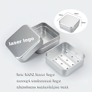 Thiết Kế Mới Biểu Tượng Tia Laser Không Gỉ Du Lịch Tin Hộp Xà Phòng Ba Hai Lớp Thoát Nước Nhôm Xà Phòng Trường Hợp Cho Xà Phòng Thanh Phòng Tắm - Product Image 1