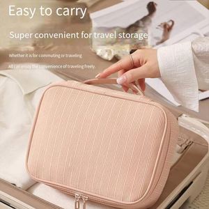 <b>Large</b> Multi-Functional Corduroy Lady <b>Makeup</b> Brush Organizer Pouch Breathable Zipper Foldable Travel Daily Use Cosmetic <b>Bag</b> - Product Image 6