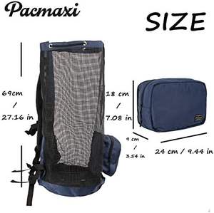 Bolsa de Malla para Equipo de Snorkel, Muestra Gratis, Bolsa de Malla Extra Grande para Buceo, Mochila para Equipo de Snorkel y Natación - Product Image 2