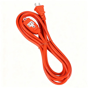 <span class=keywords><strong>Cable</strong></span> de Alimentación de 9 Pies con Enchufe Americano de 2 Pines, <span class=keywords><strong>Cable</strong></span> de Extensión de 3 Metros con 3 Tomas de Corriente, <span class=keywords><strong>Regleta</strong></span> de Alimentación Negra con Enchufe Americano - Product Image 4