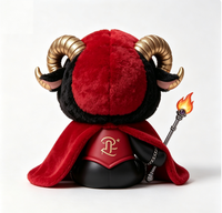 Figurine Magique Personnalisée OEM Zodiaque Bélier en PVC et ABS avec Cape en Peluche Douce, Boîte Mystère de Collection Constellation, Jouet Artistique