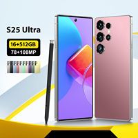 Teléfono Inteligente S25 5G Desbloqueado, Pantalla HD de 7.3 Pulgadas, Gran Almacenamiento de 16+512 GB, Batería de 7800 mAh, Cámara de 108 MP, Doble SIM, Face ID, Android