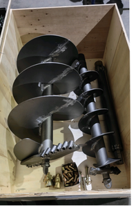 태코 TK2500N 유압식 어스 오거 드릴 굴삭기 3톤 구멍 뚫기용 어태치먼트, 미니 굴삭기 포스트 홀 디거 - Product Image 4