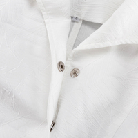 Chemises et hauts élégants pour femmes, personnalisés, à manches longues, blanches, boutonnées, texturés et structurés, collection été 2026, vente en gros