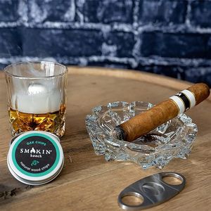 Vente en gros en stock kit de fumeur de <span class=keywords><strong>whisky</strong></span> à l'ancienne avec torche et sous-verres en pierre boîte cadeau en verre avec logo <span class=keywords><strong>moins</strong></span> <span class=keywords><strong>cher</strong></span> prix - Product Image 6