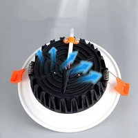 Downlight LED SMD 5W-15W avec capteur radar PIR, dimmable, 12V 24V 110V 220V, en aluminium moulé sous pression