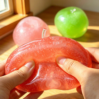 Nouveau Squishy anti-stress fait main ASMR, texture Vaseline, saveurs Pomme, Kiwi, Pastèque, type Slushie, avec garniture à l'huile de coco et effet fromage