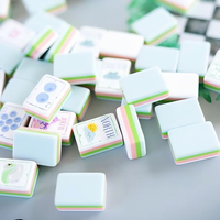 2026 New Bama Mahj the Ginger 160 Acrylic Mahjong Mahjongg Tiles 4 Layer & Bama Mahj Mahjong Mat Tersedia di Stok