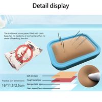 Modèle de peau en silicone pour l'apprentissage des techniques d'acupuncture et la pratique de la suture