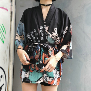 Harajuku Kawaii camisa <span class=keywords><strong>japonesa</strong></span> Streetwear traje <span class=keywords><strong>Kimono</strong></span> Cardigan mujer Yukata Japón estilo <span class=keywords><strong>blusa</strong></span> - Product Image 2