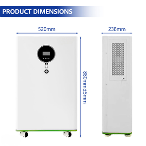 Sistema de Energía Solar de 16kwh 11kw, Sistema de Almacenamiento Híbrido para el Hogar - Componentes Desmontables - Product Image 2