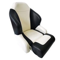 Siège de bateau de luxe pour capitaine, chaise longue confortable en vinyle pour ponton avec design pivotant et rabattable, fournitures marines populaires