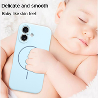 Coque en silicone liquide magnétique pour iPhone 18 Pro Max, protection de l'objectif de l'appareil photo, antichoc, compatible avec les modèles 17, 16 Plus, 15, 14, 13, 12 Pro