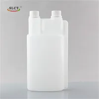 1000ml garrafas Plásticas de PEAD duplo pescoço garrafa de plástico de dosagem de medição com tamper-cap evidente