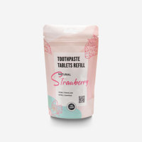 Mini comprimés de dentifrice personnalisables format voyage Ingrédients à base de plantes anti-carie avec hydroxyapatite pour hôtels Sachet inclus