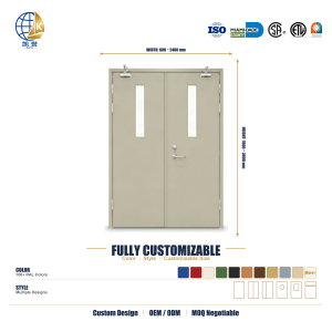 Cierrapuertas Dobles Resistentes al Fuego, Color Beige, para Puertas Institucionales de Salas de Conferencias Universitarias, Fabricante Personalizado de Alta Resistencia - Product Image 2