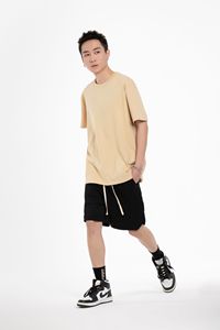 Maglietta sportiva personalizzata in cotone di alta qualità per gli uomini in <span class=keywords><strong>bianco</strong></span> pesante oversize T-Shirt stampa da uomo T-Shirt personalizzate con scollo a girocollo - Product Image 3