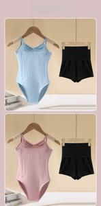 Nouvelles filles été sans manches sangle <span class=keywords><strong>justaucorps</strong></span> body <span class=keywords><strong>danse</strong></span> examen scène Performance porter confortable Ballet <span class=keywords><strong>danse</strong></span> pratique vêtements - Product Image 4