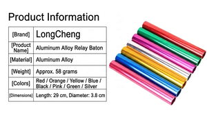 Bâton de relais léger en alliage d'aluminium LongCheng avec usinage CNC pour les sports d'athlétisme professionnels - Product Image 3