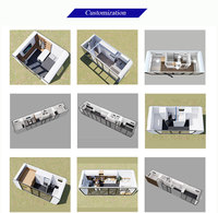 Structure en acier personnalisable, cabine rectangulaire noire de 4 m pour projets d'hôtels, d'entrepôts et d'ateliers