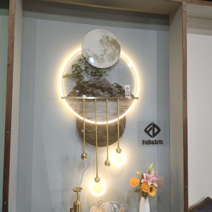 Huasong de 120x60 cm con luz nocturna LED, decoración de pared para sala de estar, arte para colgar en casa, retroiluminación, personalizable, Dropshipping DDP - Product Image 4