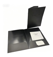Carpeta de Documentos Personalizada de 2 Bolsillos, Acabado Mate de Lujo, Carpeta de Papel Recubierto A4/A5, Carpeta de Cartón Rígido con Relieve