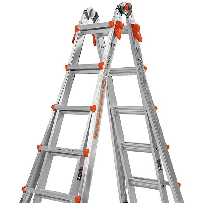 22 ฟุตอเนกประสงค์ Telescopic 330-Duty Rating/ประเภทยอดนิยมแบบพกพา Step บันไดพับ