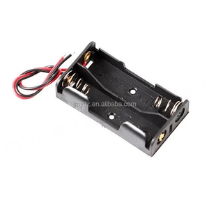 5 #   Caja para 2 Pilas AA 5 #   Soporte para Batería de 2 Celdas con Cable de 10 cm, Remache de Hierro y Resorte de Hierro - Product Image 4