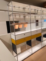 Edelstahl Modulare Möbel Multifunktionaler Platzsparender Aufbewahrungsschrank für Wohnzimmer Schlafzimmer Zuhause Hotel Apartment