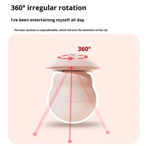 Jouet laser automatique pour chat OEM avec 360 °   Rotation et activation <span class=keywords><strong>par</strong></span> mouvement - Jouet interactif intelligent pour chats d'intérieur avec design de tumbler - Product Image 4