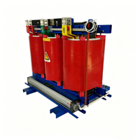 Transformateur triphasé professionnel de type sec 10 kVA 480 V avec contrôleur de température et unité de distribution pour atelier industriel