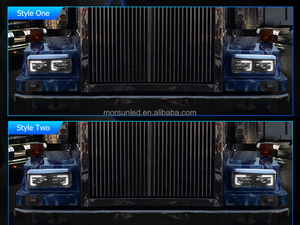 4 Fari LED DOT 4x6 Pollici per <span class=keywords><strong>Cadillac</strong></span> Eldorado <span class=keywords><strong>Seville</strong></span> Buick Riviera Electra Regal 1975-1985, Luci di Posizione Abbaglianti/Anabbaglianti - Product Image 6