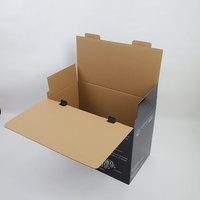 Boîte cadeau écologique en carton ondulé personnalisé avec gaufrage pour fruits, avec trous d'aération, vente en gros