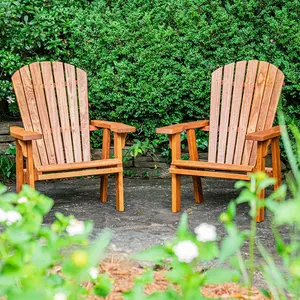 2022 Hot Sale Unique Design Wood Colorful Garden Courtyard Outdoor Adirondack Chair