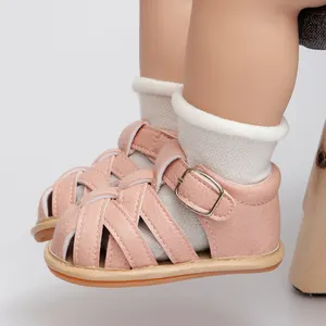 High Quality Outdoor Baby Shoes Light Weight Rubber Soft Sole Anti-slip Baby Sandals Slippers