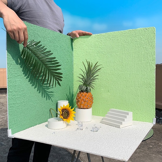 YEAH Photography Studio Backdrops Mini Products Food Jewelry Shooting Props Morandi Solid Cement Texture Photo Background Board